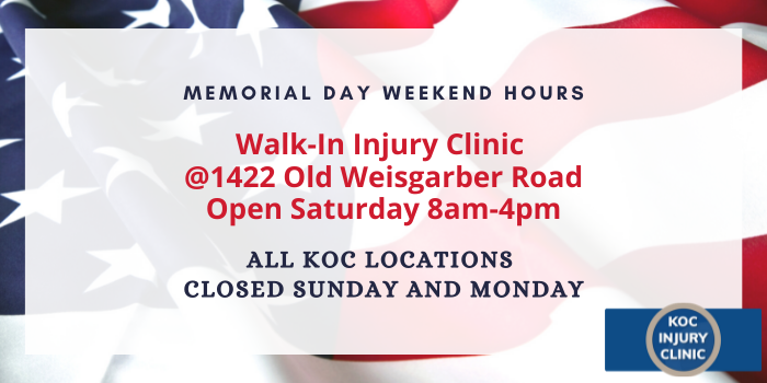 Memorial Day Weekend Hours