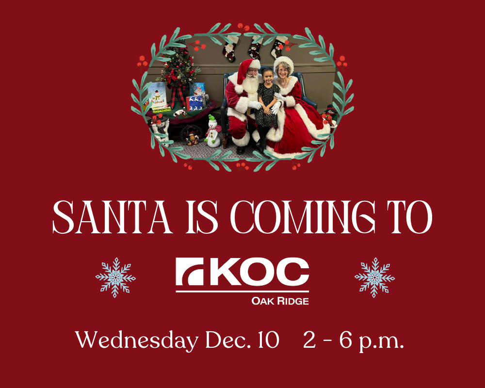 Santa is Coming to KOC Oak Ridge Dec. 10!